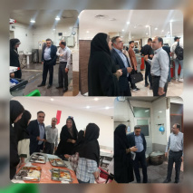 بازدید آقای  دکتر عبیری معاون اداری مالی دانشگاه از آشپزخانه و سلف سرویس دانشجویی