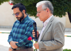 گلباران مزار شهید گمنام دانشگاه به مناسبت هفته دفاع مقدس