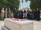 گلباران مزار شهید گمنام دانشگاه به مناسبت هفته دفاع مقدس